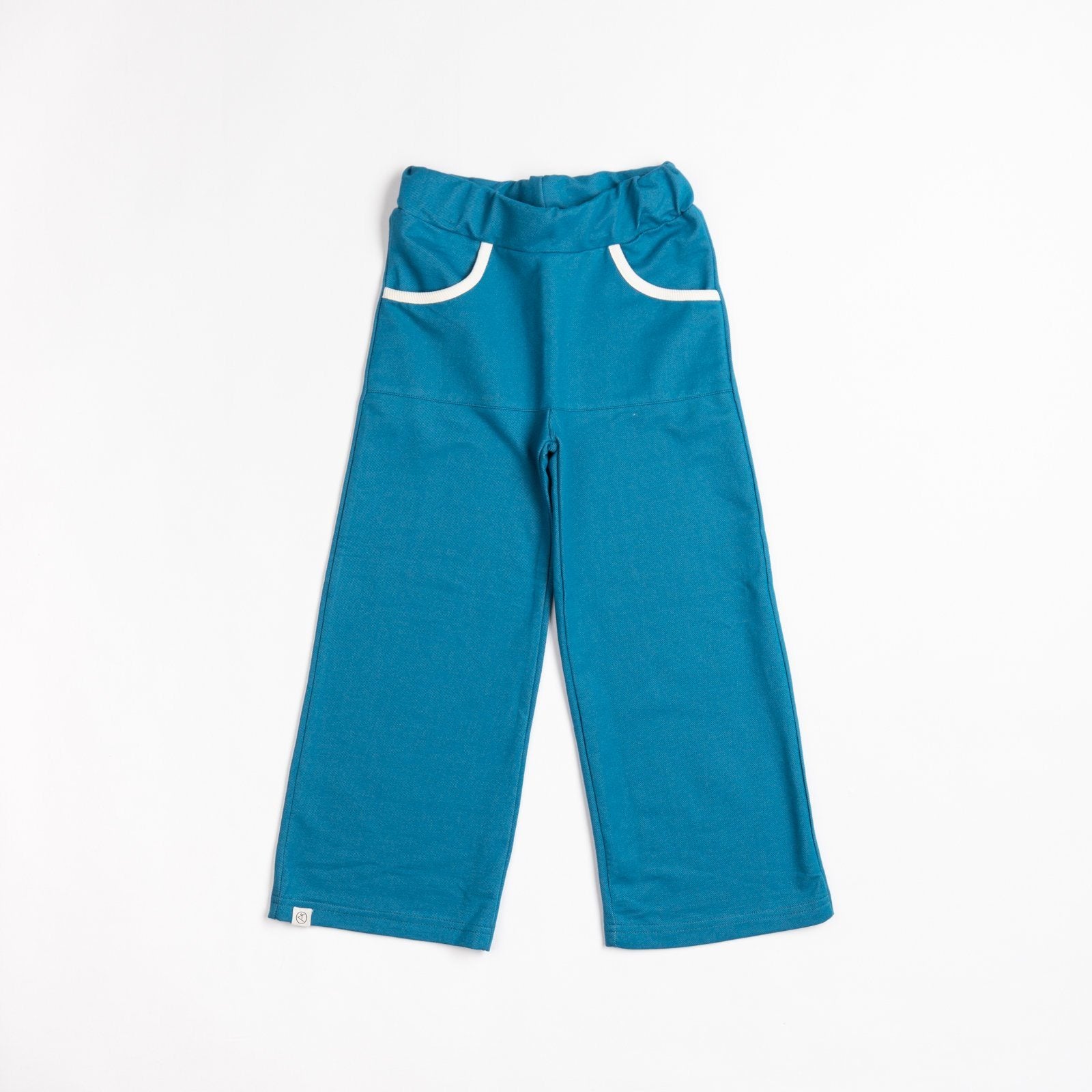 Pocket box pants blue sapphite AlbaBaby Pants Alba of Denmark