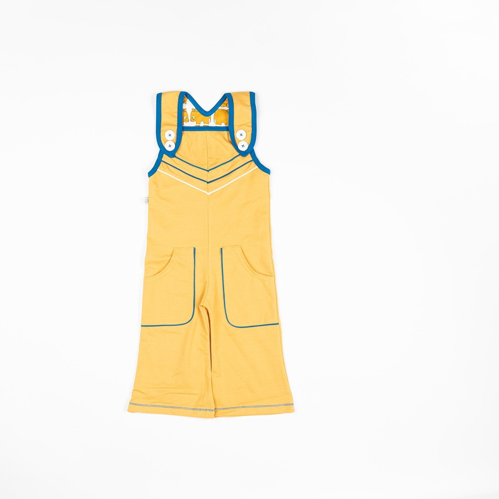 Carry crawlers bright gold AlbaBaby Dungarees Alba of Denmark