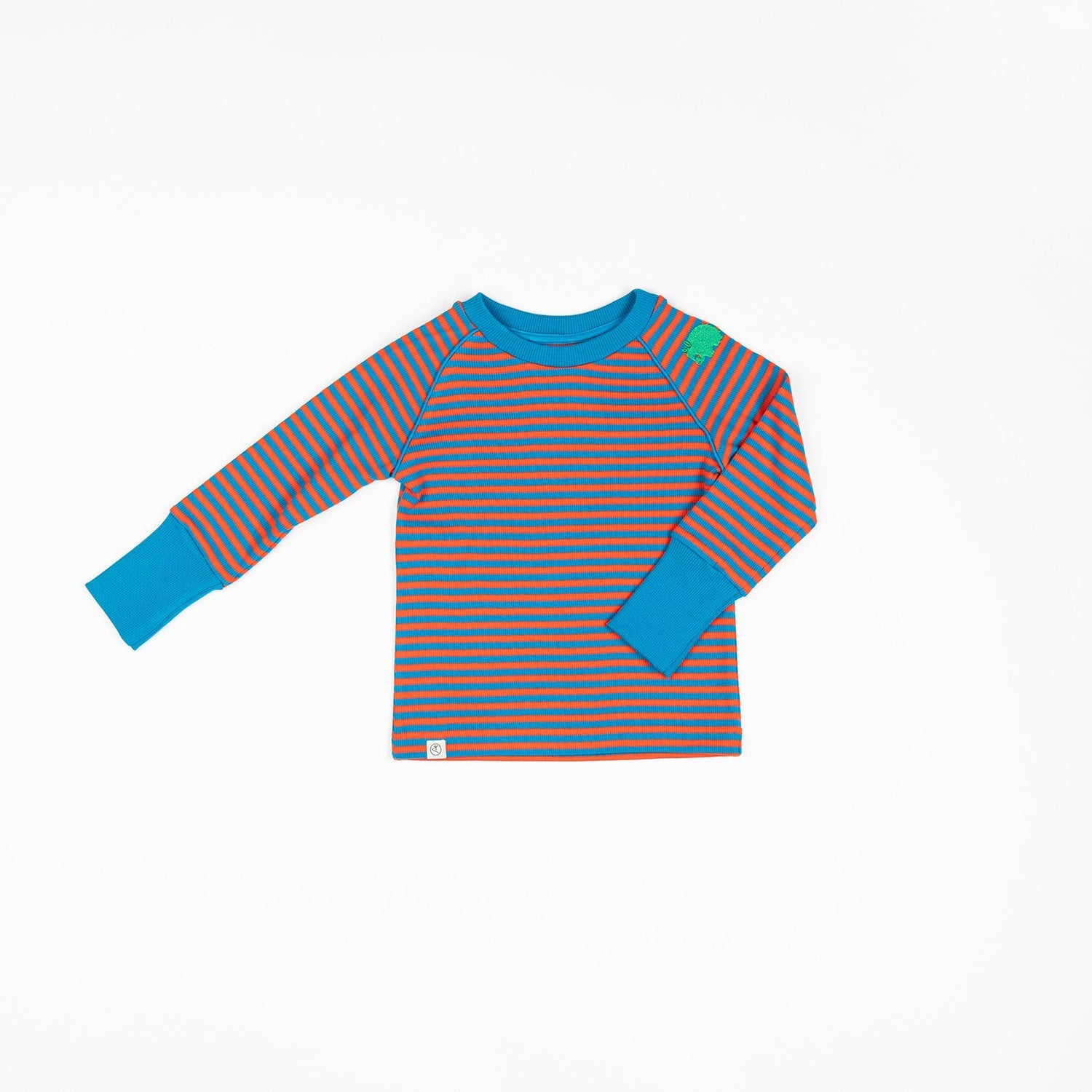 Henrik blouse orange.com magic stripes AlbaBaby Tops Alba of Denmark