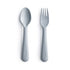 Fork and spoon set cloud mushie clip mushie