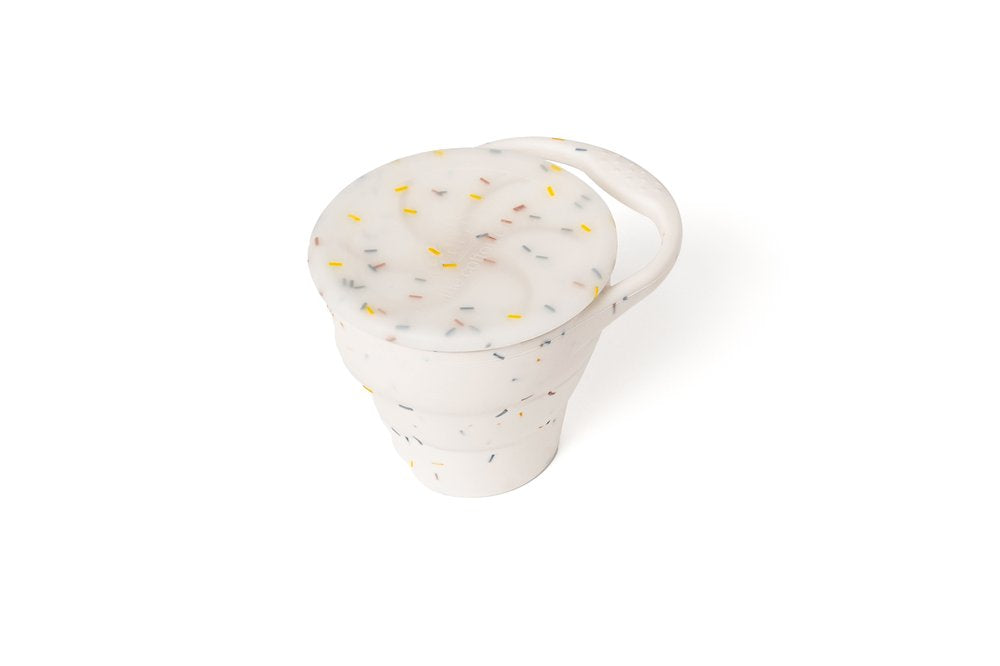 Silicone snack cup confetti Dinnerware the cotton cloud