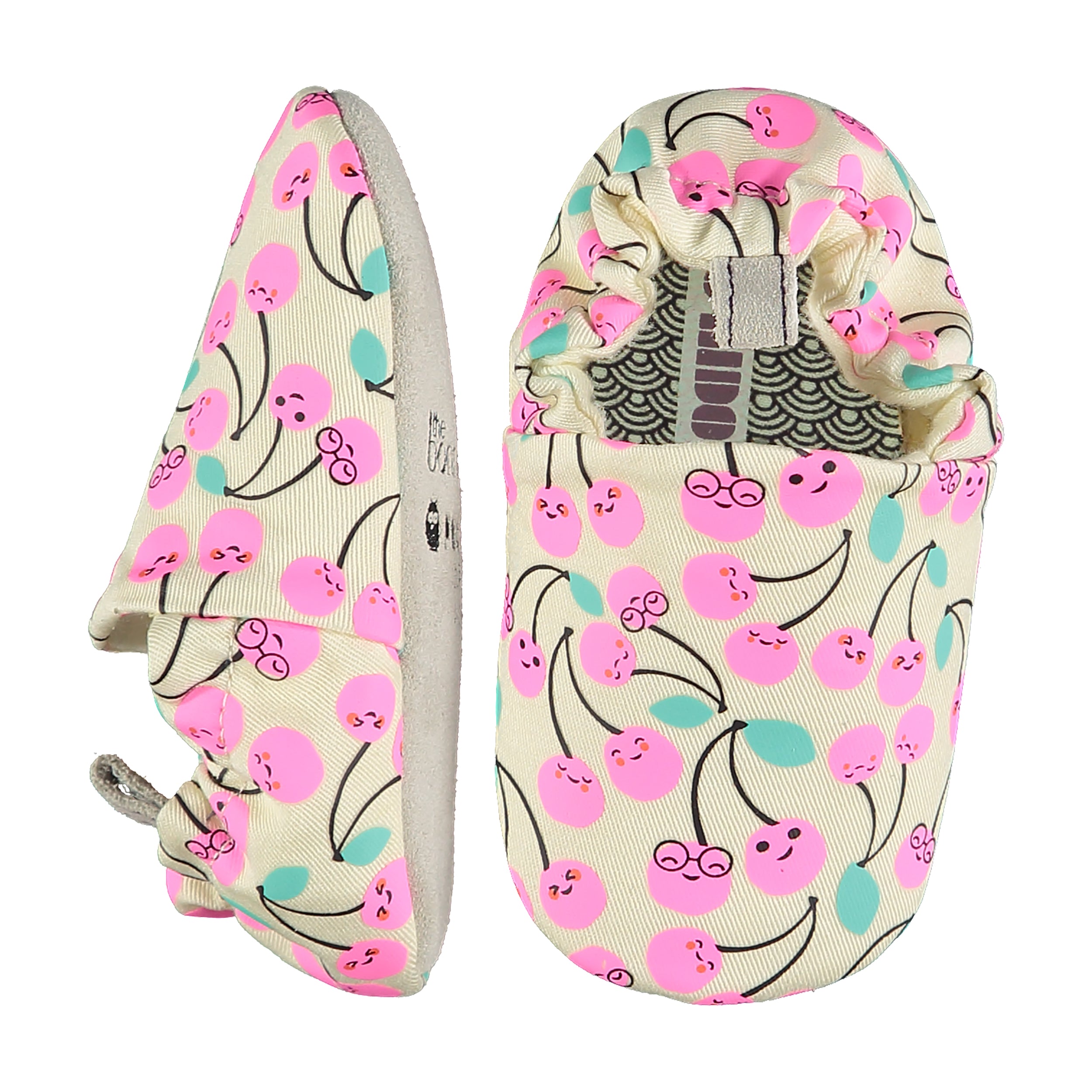 Cherries cream shoes Poco Nido Baby shoes Poco Nido