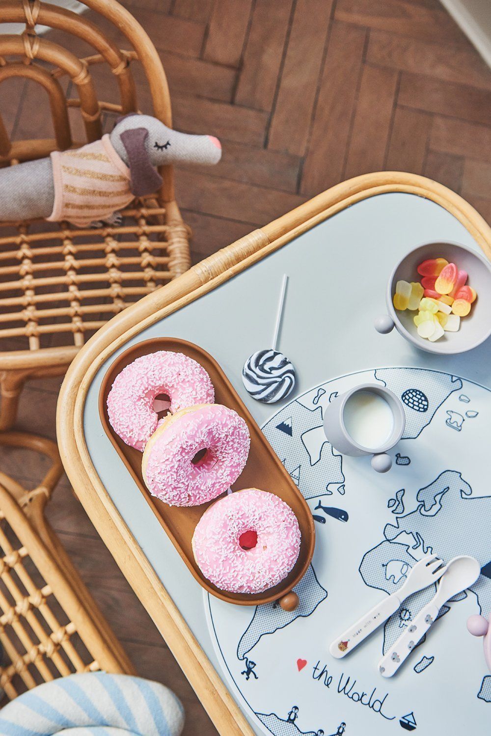 2 copos tiny inka caramel/rose Dinnerware OYOY