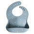 Silicone baby bib white daisy mushie bib mushie