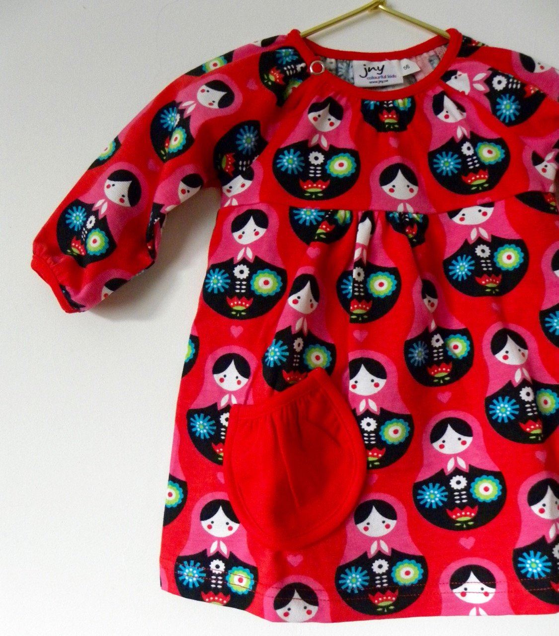 Puffy body dress matryoshka Dress JNY colourful kids