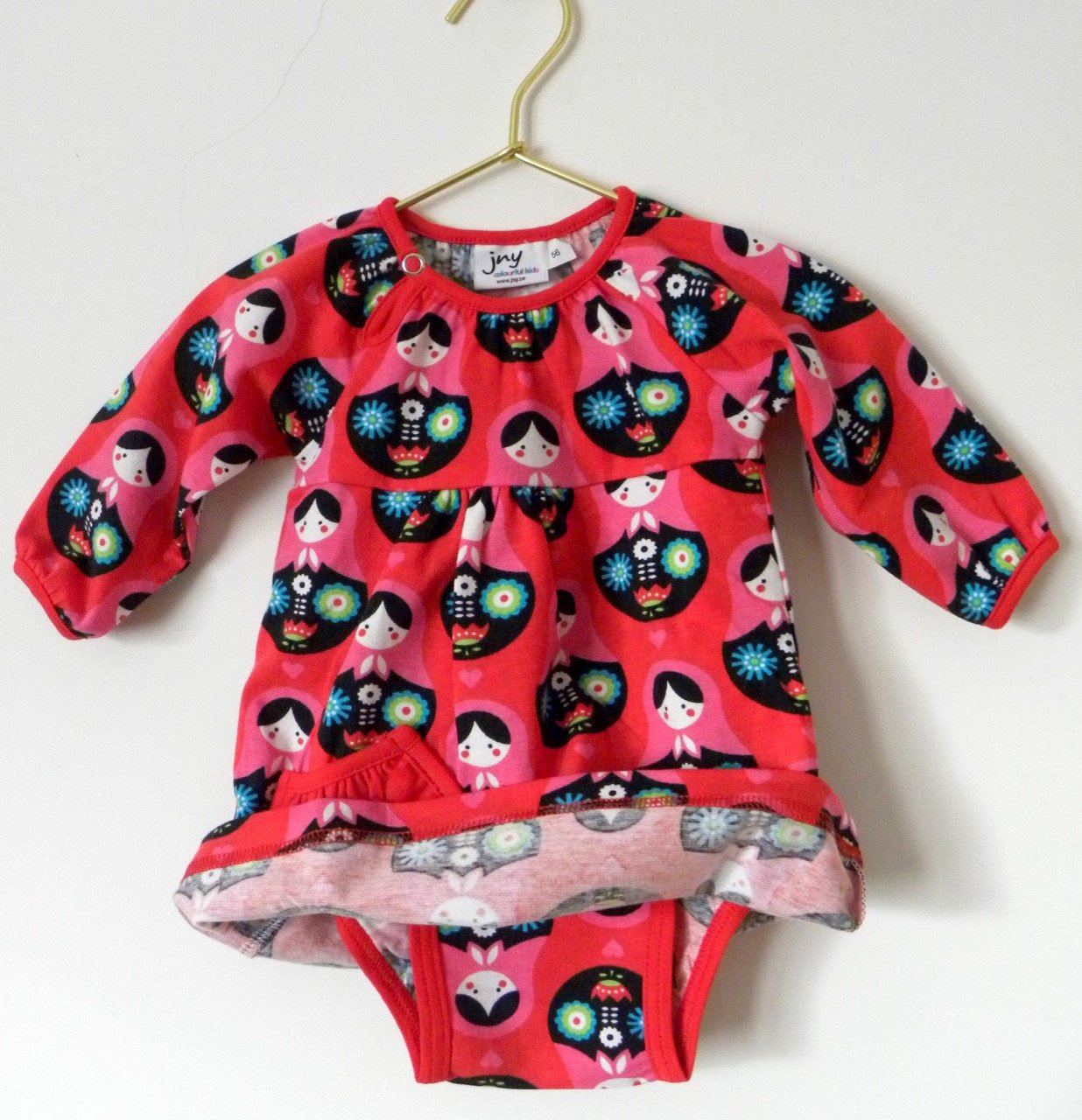Puffy body dress matryoshka Dress JNY colourful kids