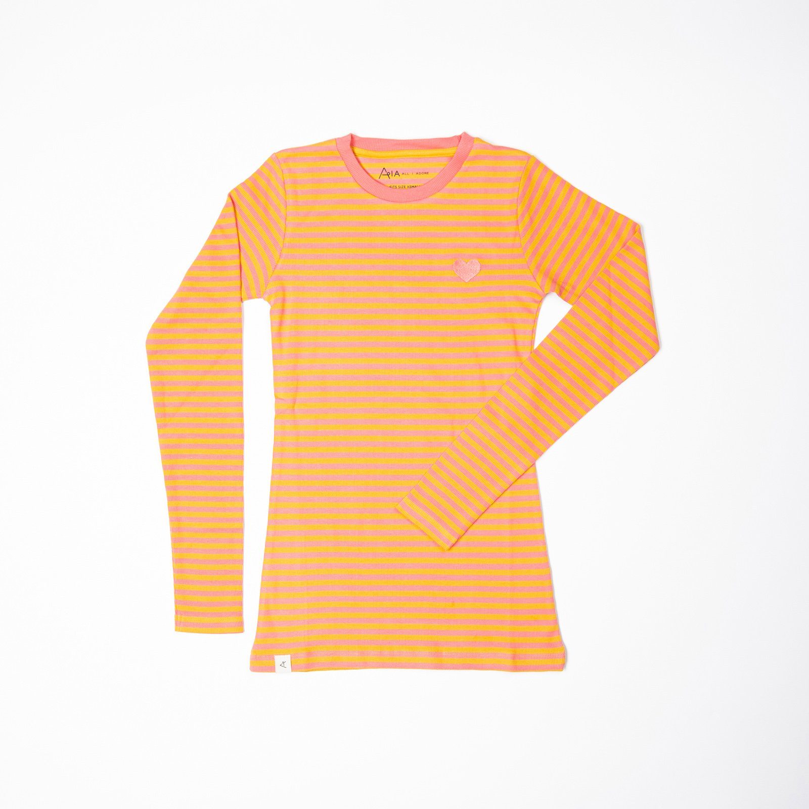 The everyday long sleeve tea rose magic stripes AiA WOMAN AlbaBaby Tops Alba of Denmark