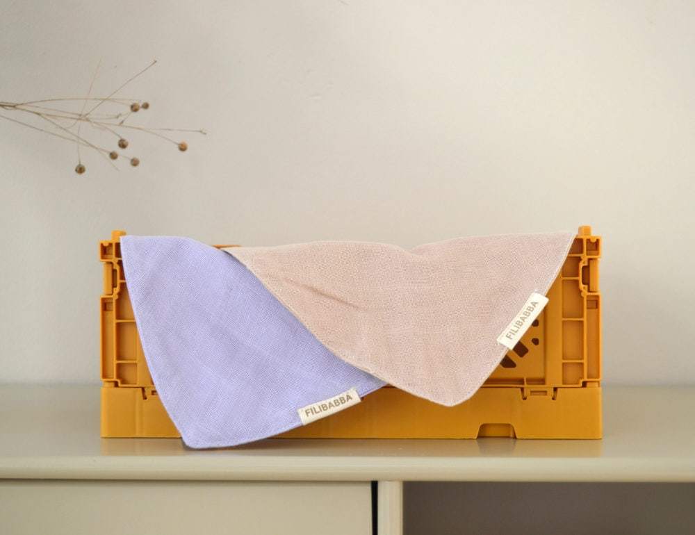 Muslin bib fresh violet Filibabba Bib Filibabba