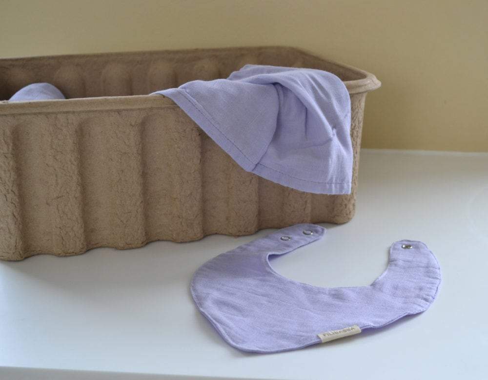 Muslin bib fresh violet Filibabba Bib Filibabba