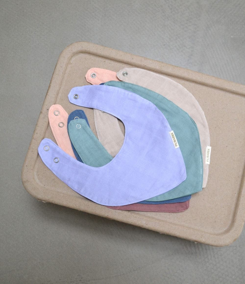 Muslin bib fresh violet Filibabba Bib Filibabba