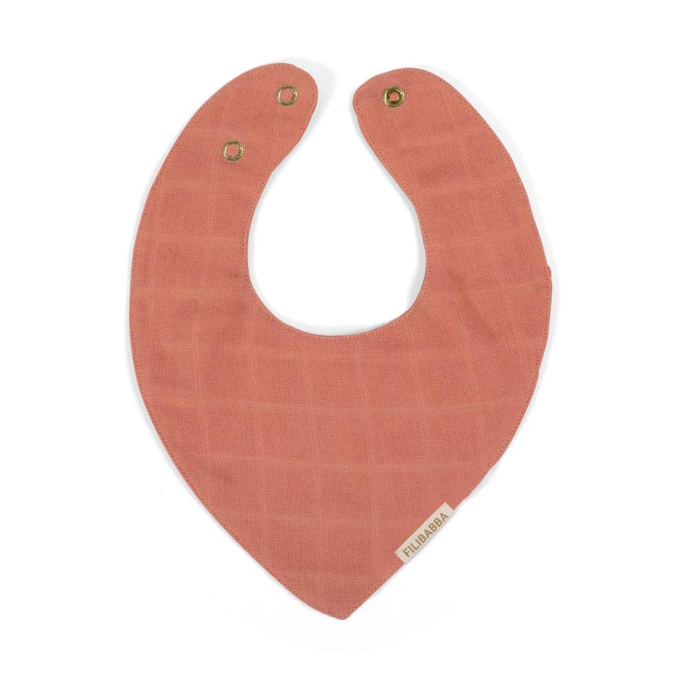 Muslin bib coral Filibabba Bib Filibabba