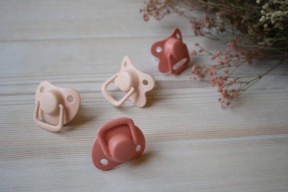Pacifiers 2-pack coral 0-6M Filibabba accessories Filibabba