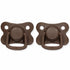 Pacifiers 2-pack chocolate +6M Filibabba accessories Filibabba