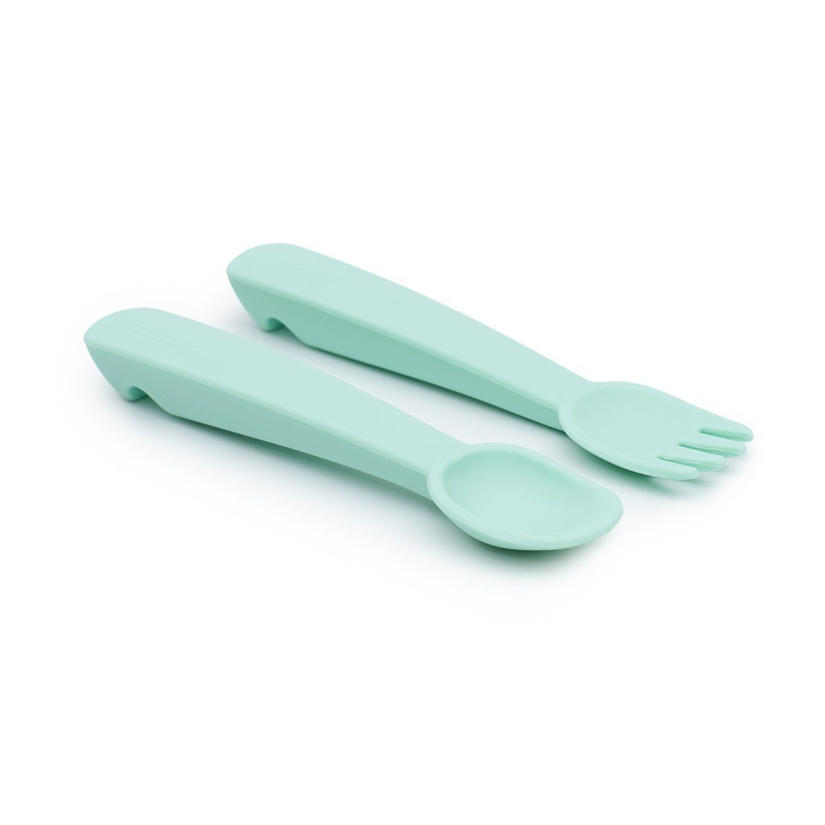 Feedie fork & spoon set - mint meal we might be tiny
