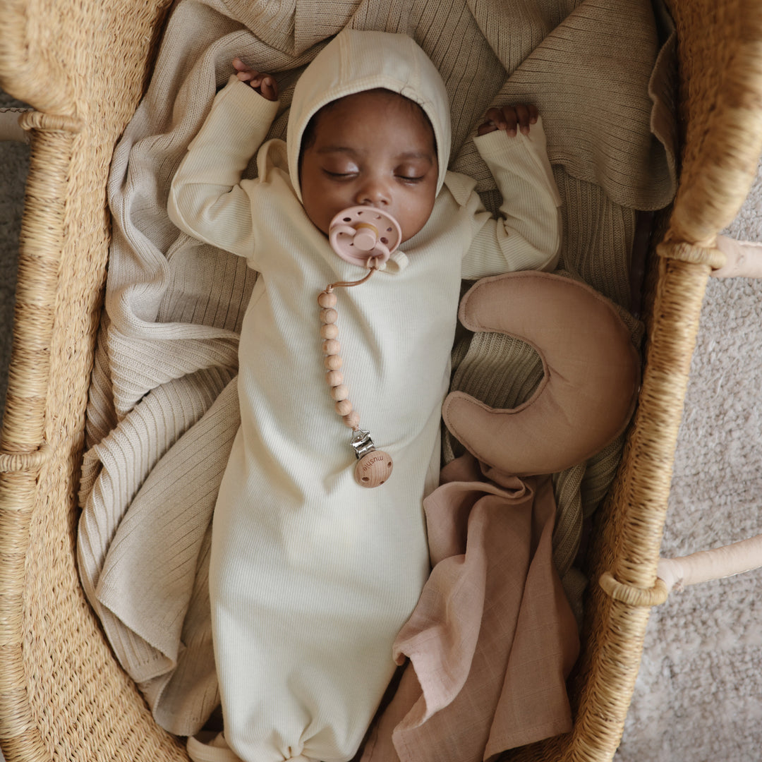 Mantinha doudou Lua blush Muslin mushie