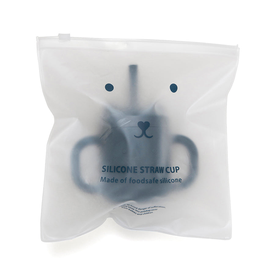 Copo de treino + palhinha balsam blue Dinnerware Petit Monkey