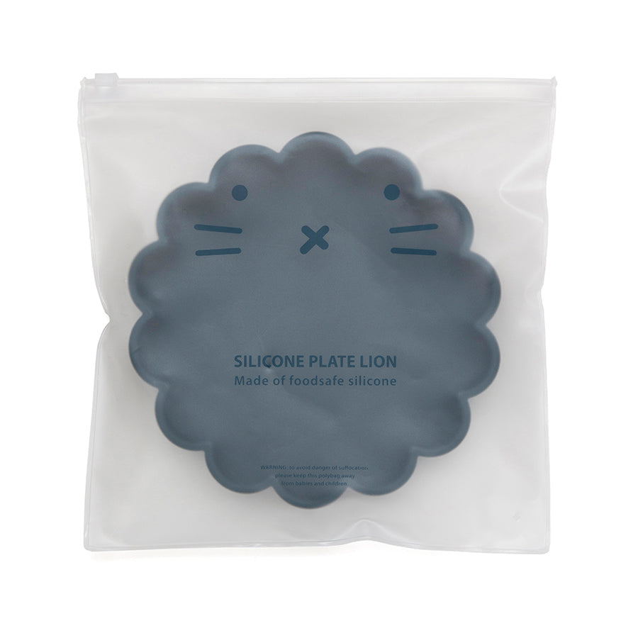 Prato com ventosa balsam blue Dinnerware Petit Monkey