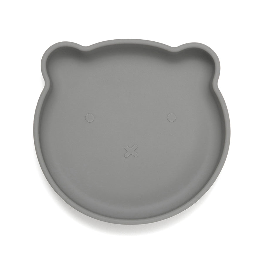 Prato com ventosa bear pewter green Dinnerware Petit Monkey