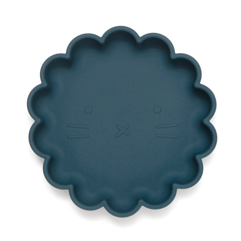 Prato com ventosa balsam blue Dinnerware Petit Monkey