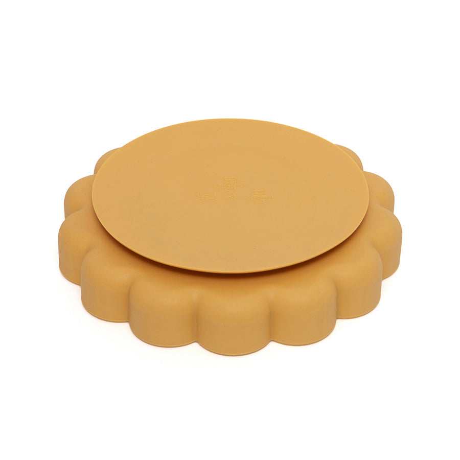 Prato com ventosa lion ocre Dinnerware Petit Monkey