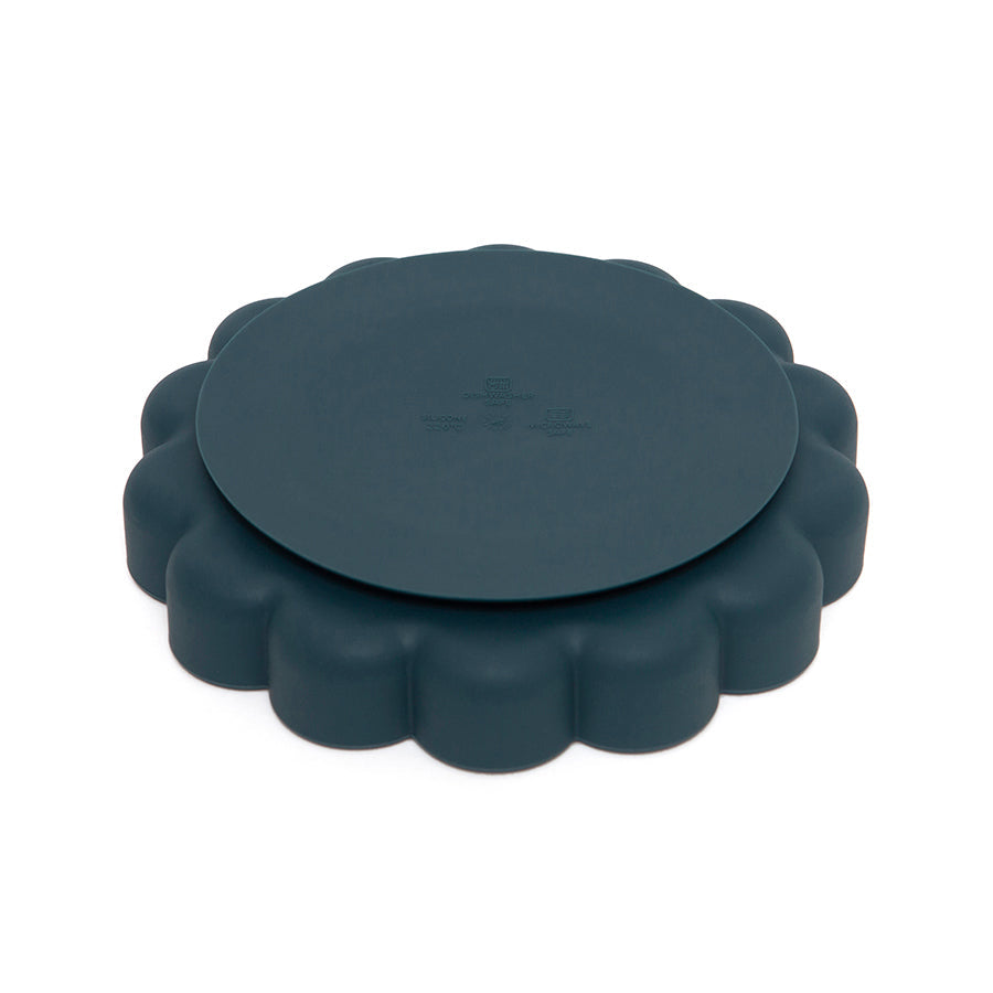 Prato com ventosa balsam blue Dinnerware Petit Monkey