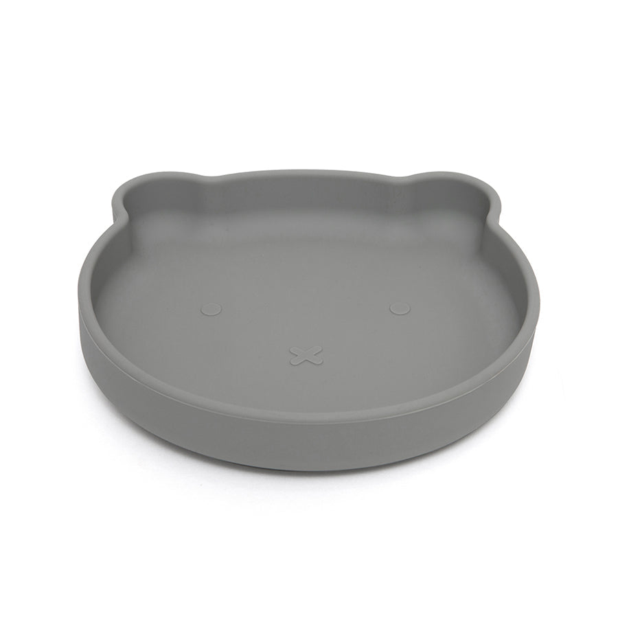 Prato com ventosa bear pewter green Dinnerware Petit Monkey