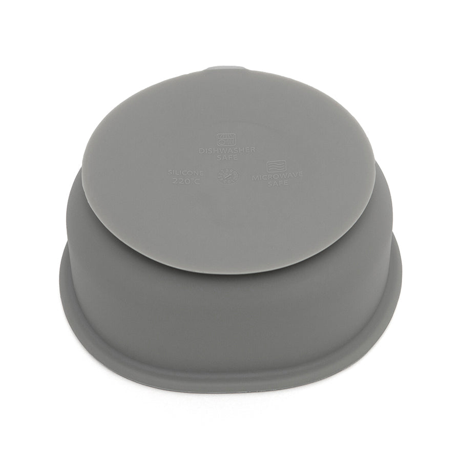 Taça com ventosa bear pewter green Dinnerware Petit Monkey