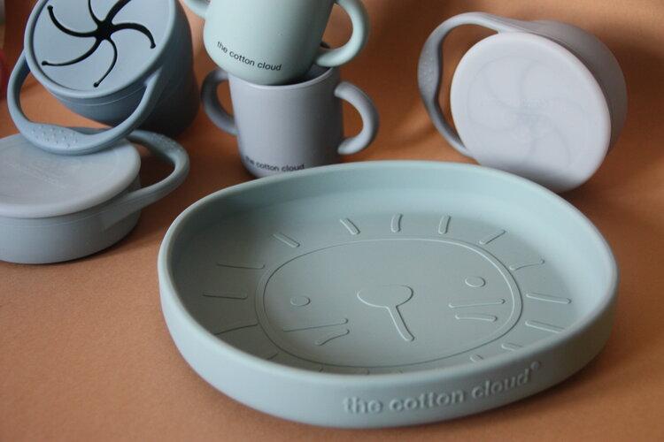 Silicone suction dish lion jade Dinnerware the cotton cloud