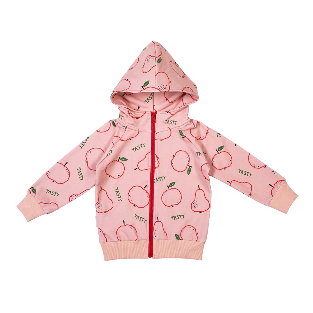 Casaco c/ capuz fruits on light pink Tops Malinami