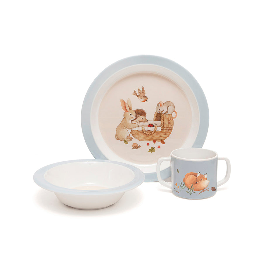 Copo com pegas fox dove blue Dinnerware Petit Monkey