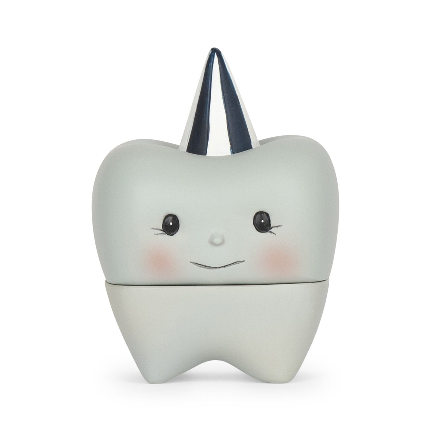 Caixa de porcelana primeiros dentinhos azul Teether Konges sløjd