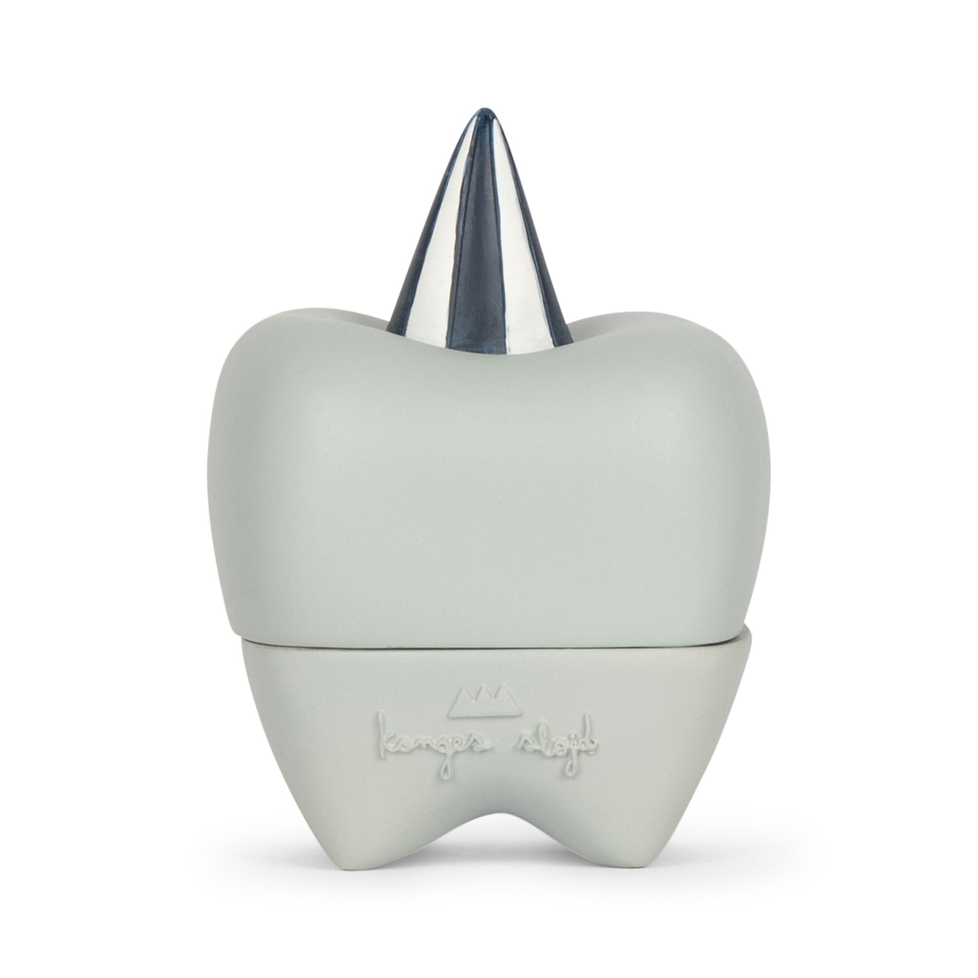 Caixa de porcelana primeiros dentinhos azul Teether Konges sløjd