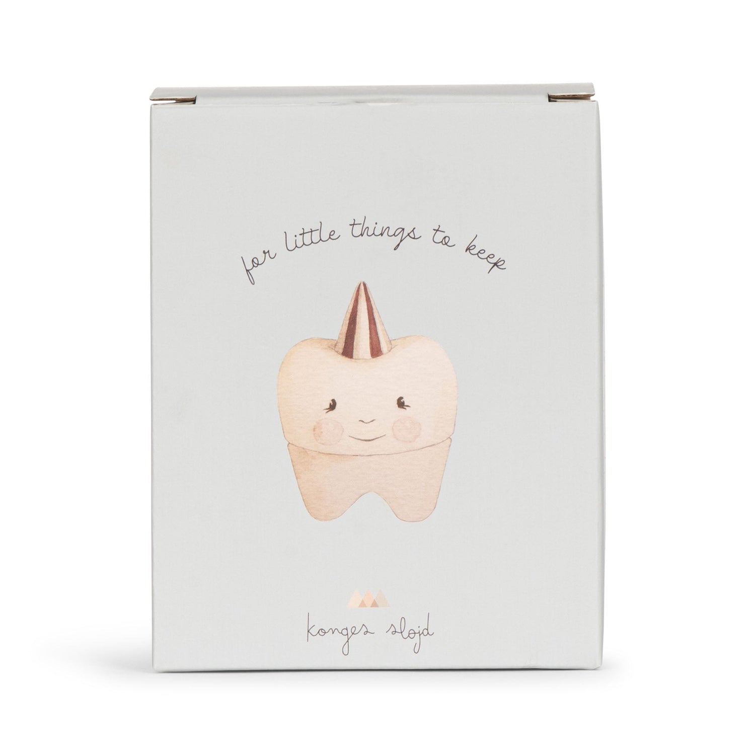 Caixa de porcelana primeiros dentinhos azul Teether Konges sløjd
