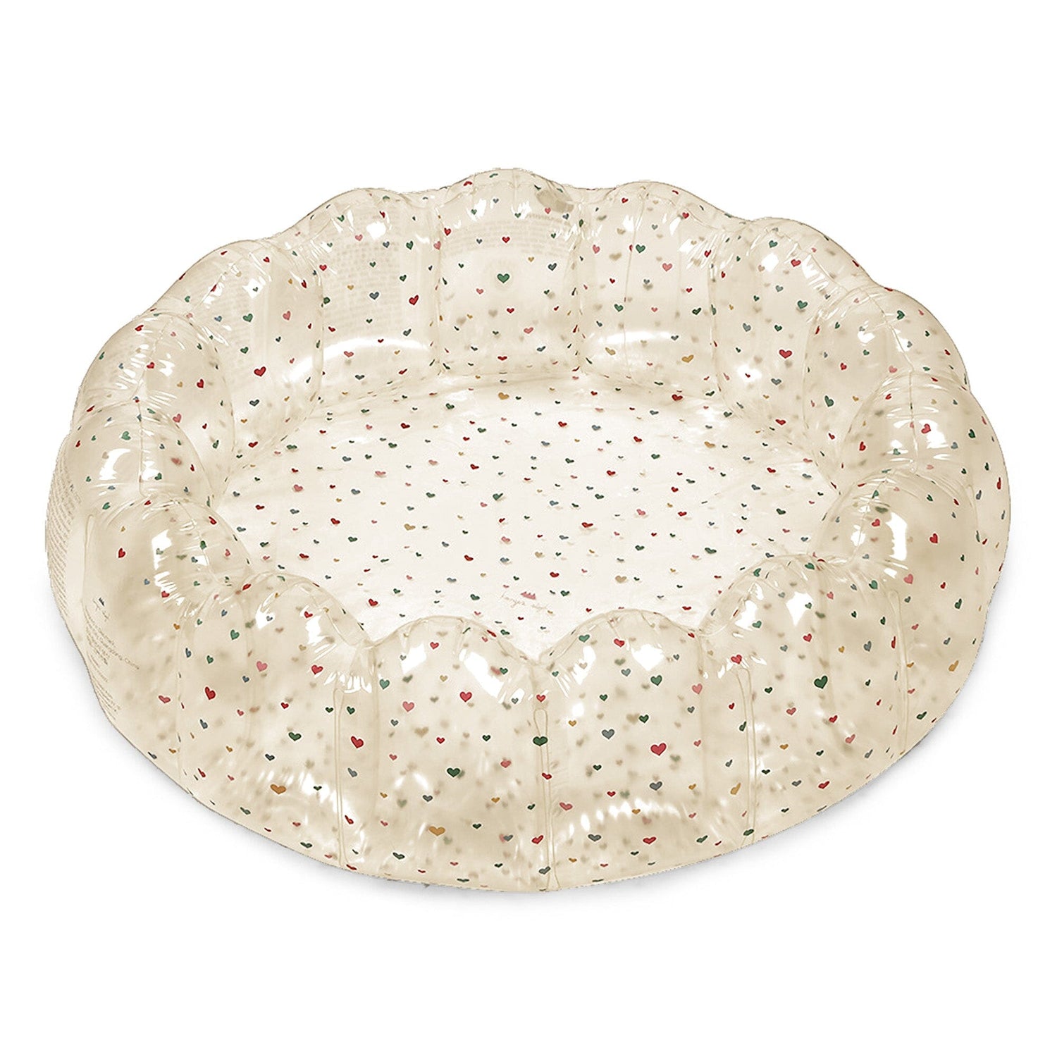 Piscina transparente multi hearts Pool Konges sløjd