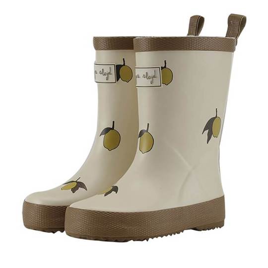 Valken rubber boots in lemon print Konges sløjd shoes Konges sløjd