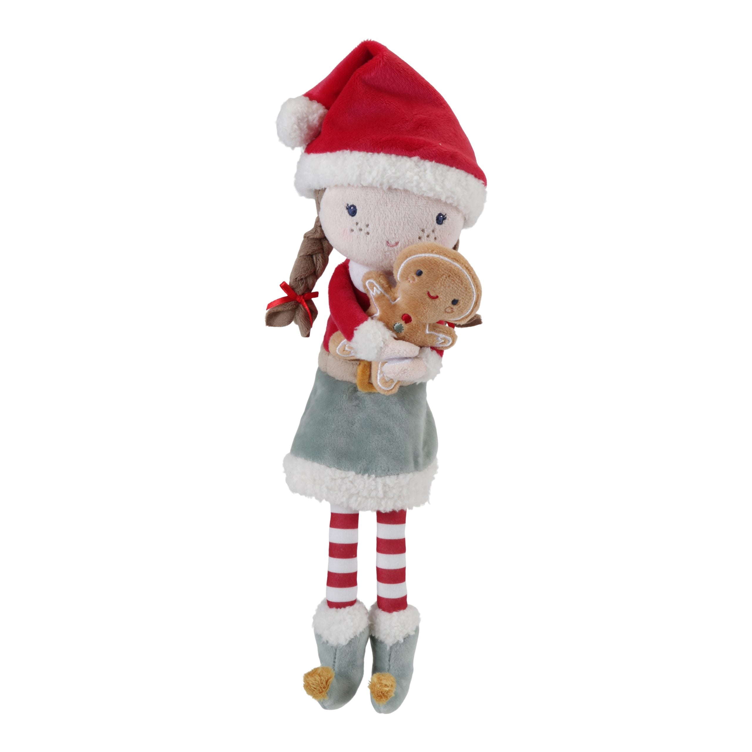 Bonequinha Rosa - elfo de Natal doll Little Dutch