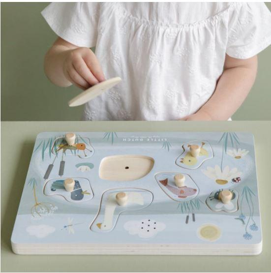 Wooden sound puzzle Little Goose Little Dutch Toys Little Dutch
