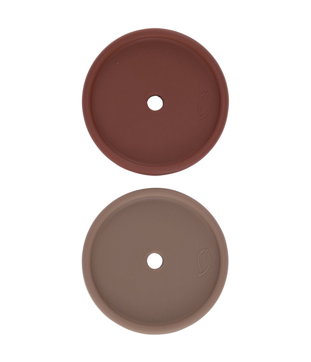 2-pack Silicone cups w/ lid Vintage Blossom / Canyon Clay Lille Vilde dinnerware LIlle Vilde