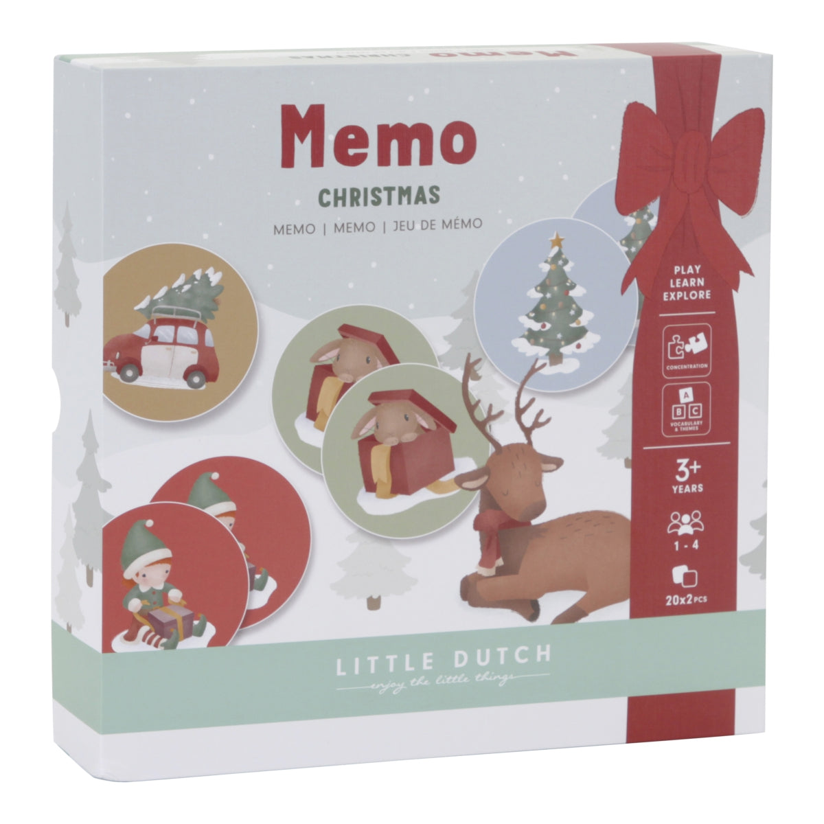 Jogo memo Natal Toys Little Dutch