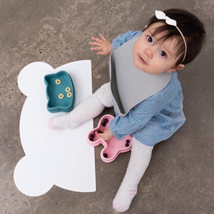 Catchie bibs - mint + grey Dinnerware we might be tiny