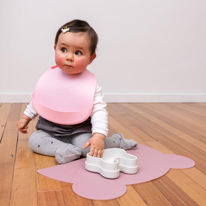 Catchie bibs - dusty rose + powder pink Dinnerware we might be tiny