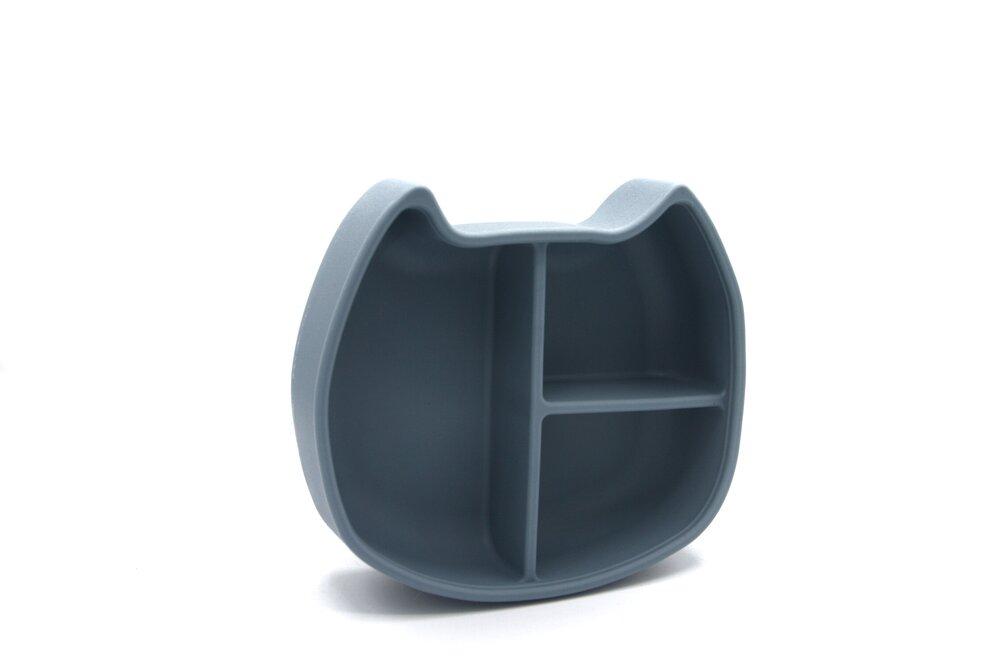Lunchbox silicone cat smokey blue Dinnerware the cotton cloud