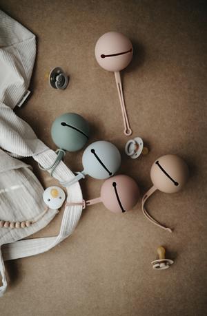 Silicone pacifier holder case natural mushie pacifier case mushie