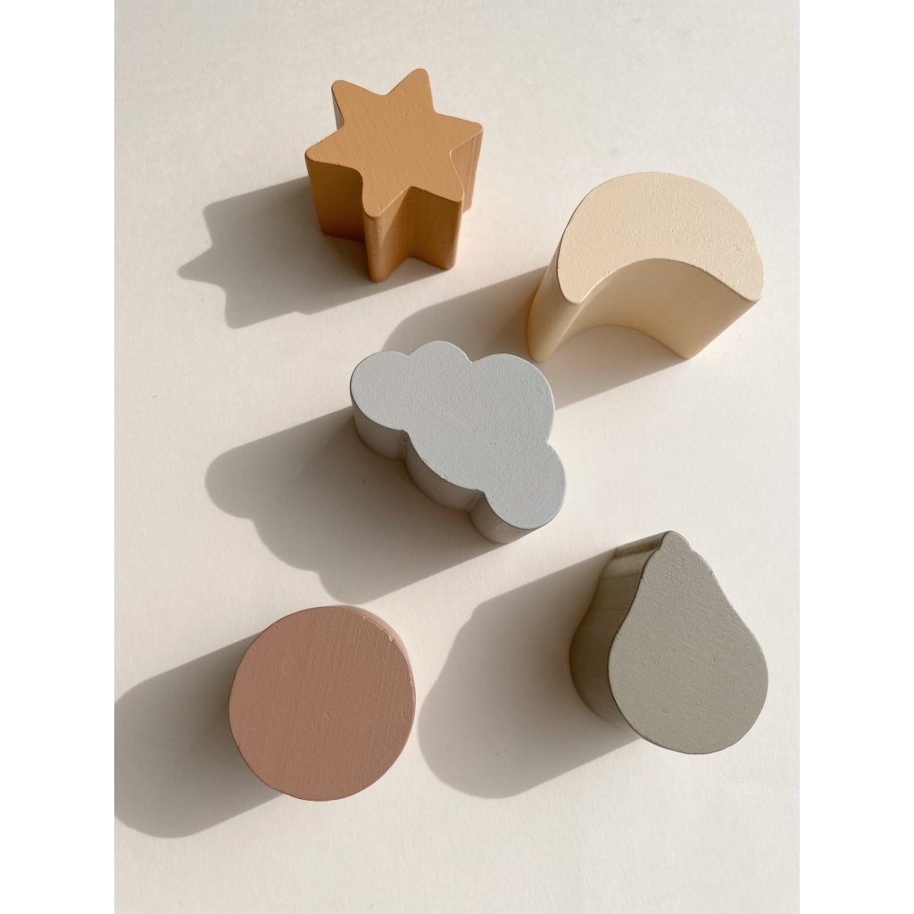 Moon cloud and star shape sorter Konges sløjd Toys Konges sløjd