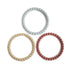 3 mordedores-pulseira pérolas Mellow/Terracotta/Periwinkle Teether mushie