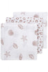 3 musselinas shell pink 70 x 70 cm Muslin Meyco