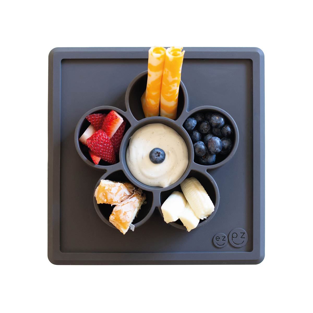 Mini play mat slate ezpz dinnerware ezpz