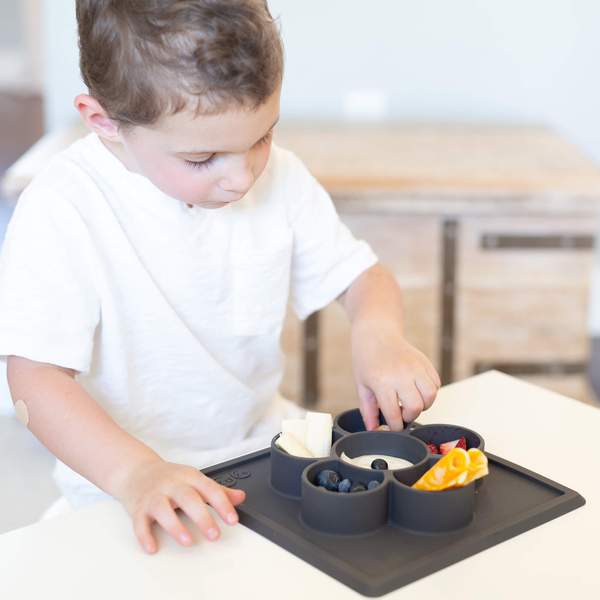 Mini play mat slate ezpz dinnerware ezpz