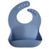 Silicone baby bib powder blue mushie bib mushie