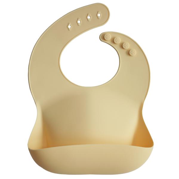 Silicone baby bib sunshine mushie bib mushie